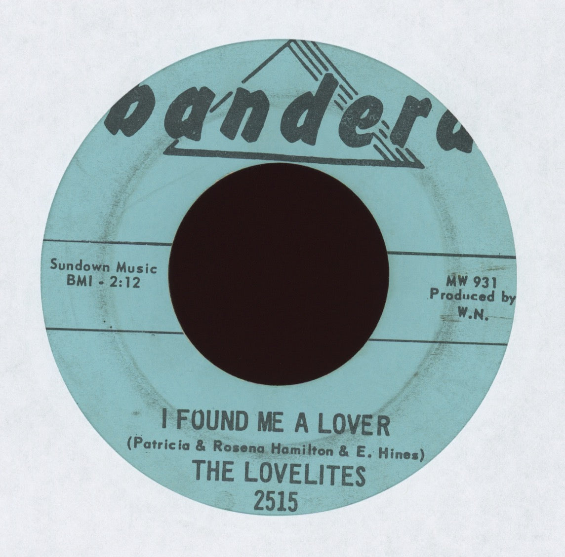 The Lovelites - I Found Me A Lover on Bandera Northern Soul 45