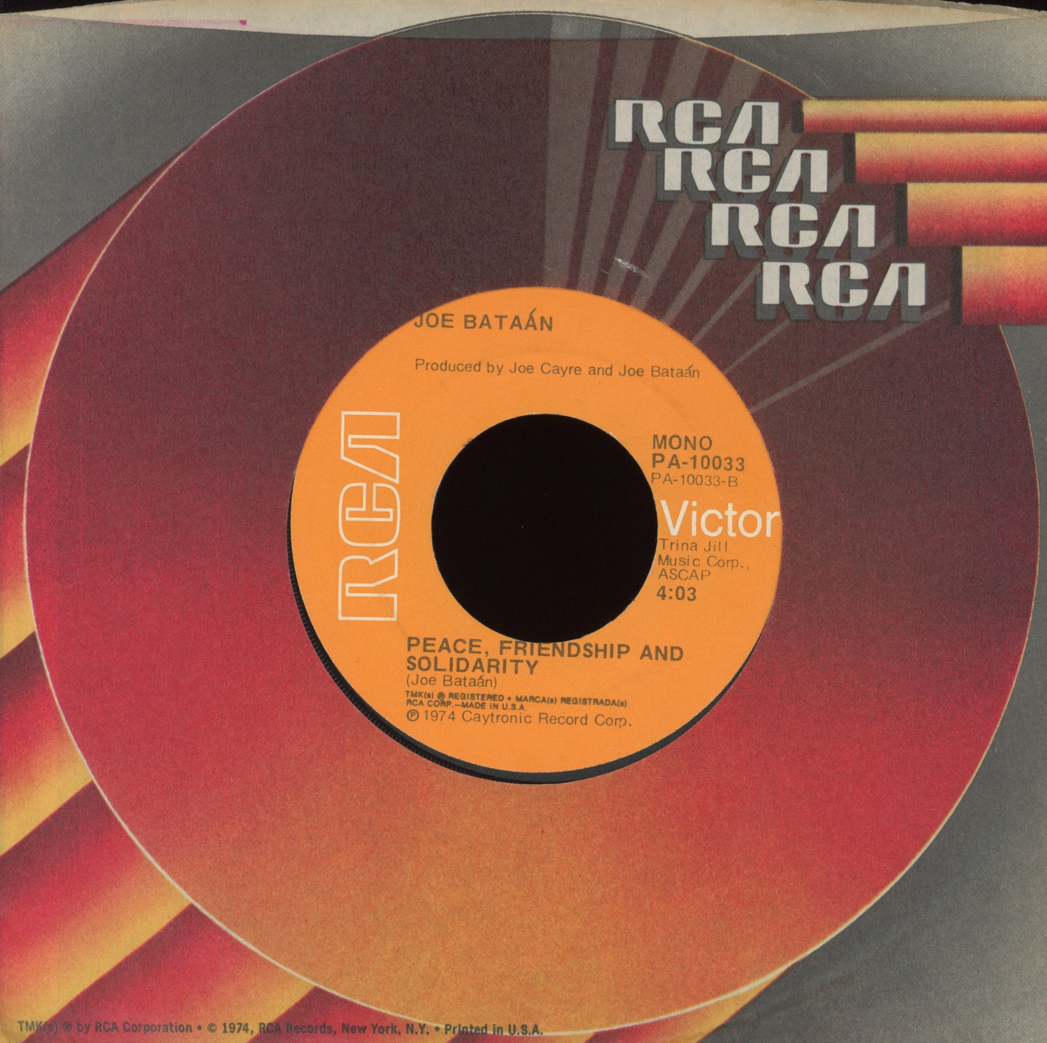 Joe Bataan - Latin Strut on RCA Latin Soul Funk 45