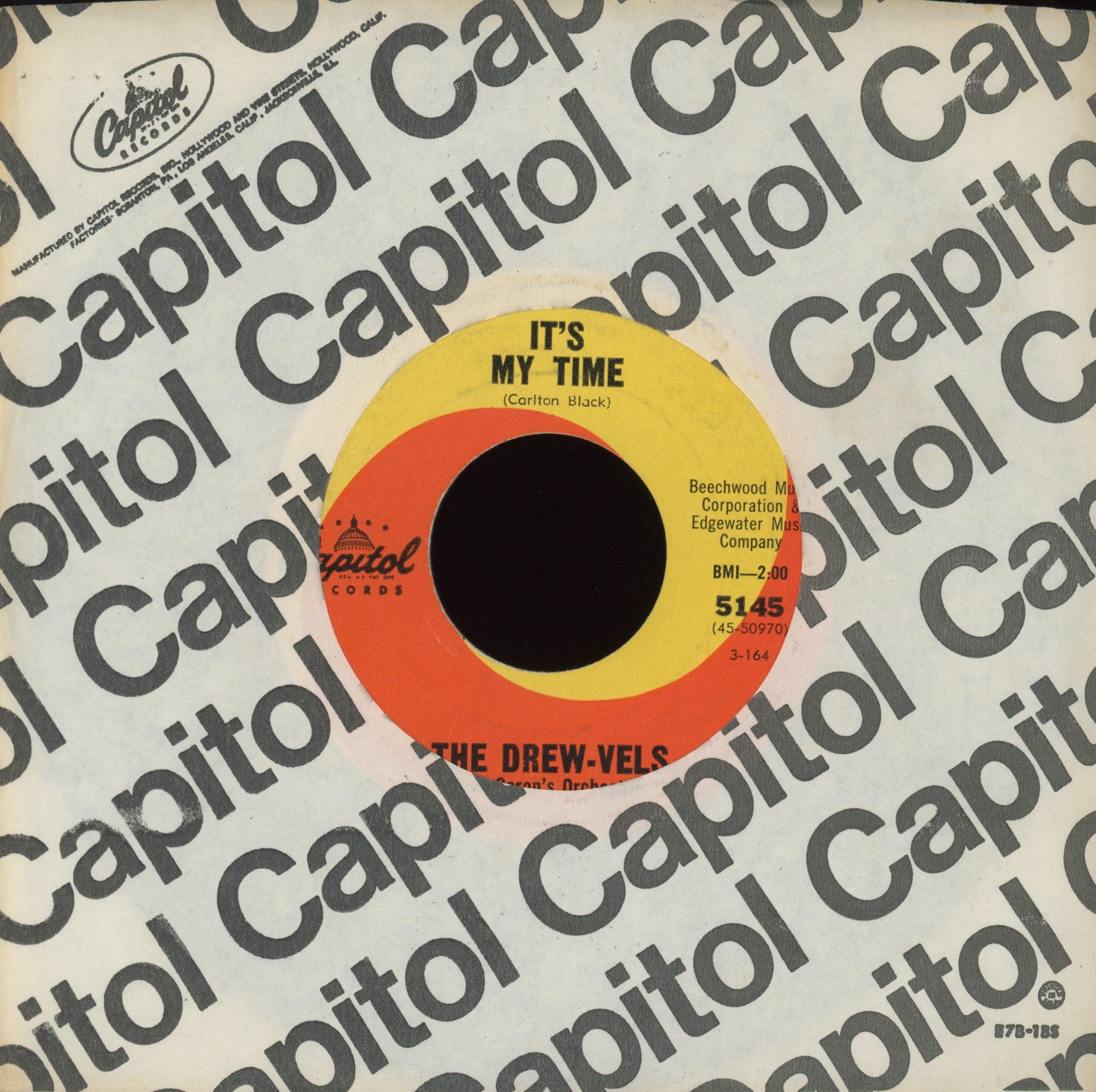 The Drew-Vels - Everybody Knows on Capitol Northern Soul 45