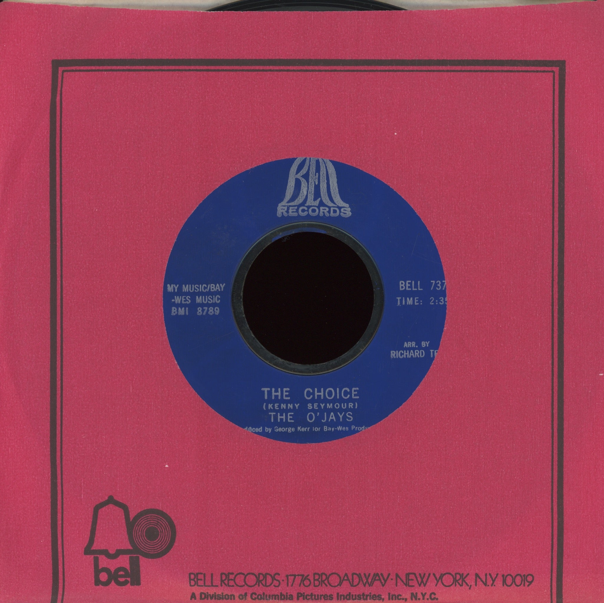 The O'Jays - The Choice on Bell Northern Soul 45