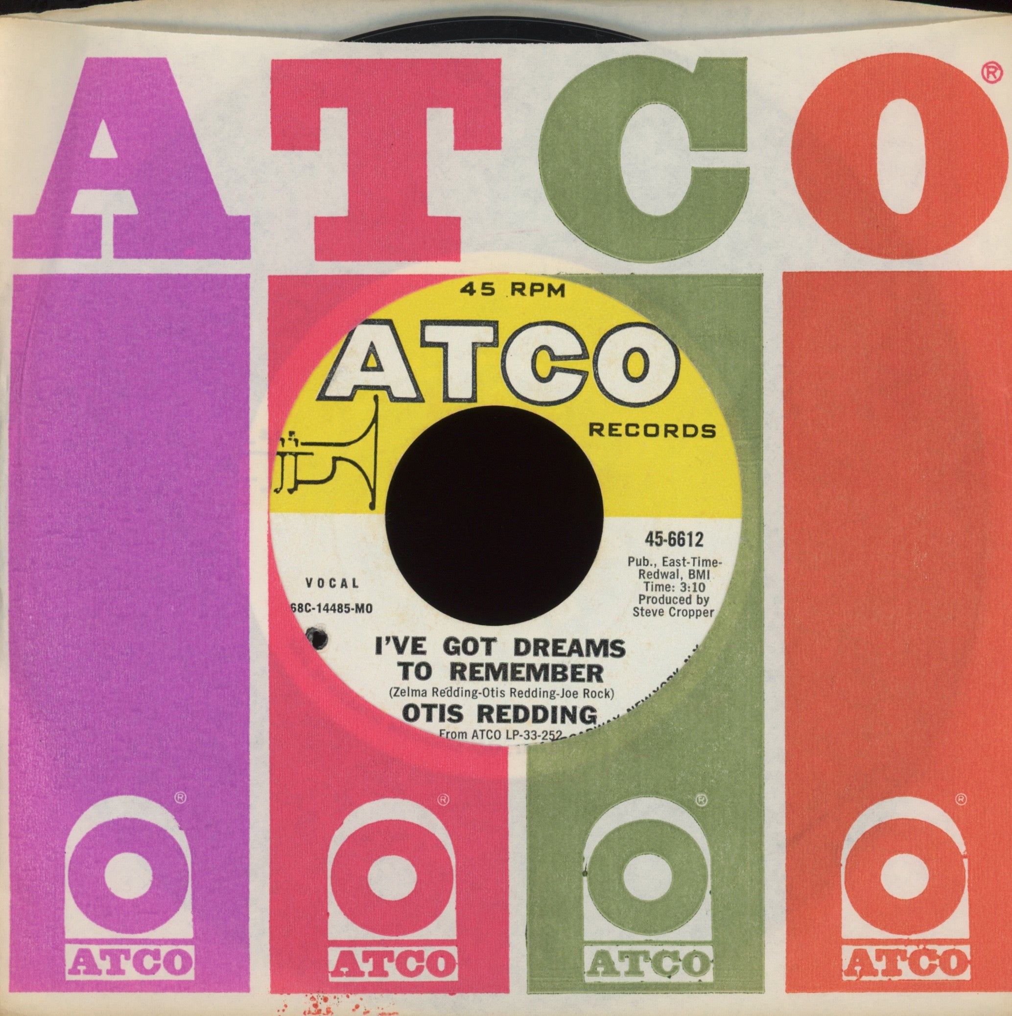 Otis Redding - I've Got Dreams to Remember / Nobody's Fault But Mine Deep Soul Funk 45