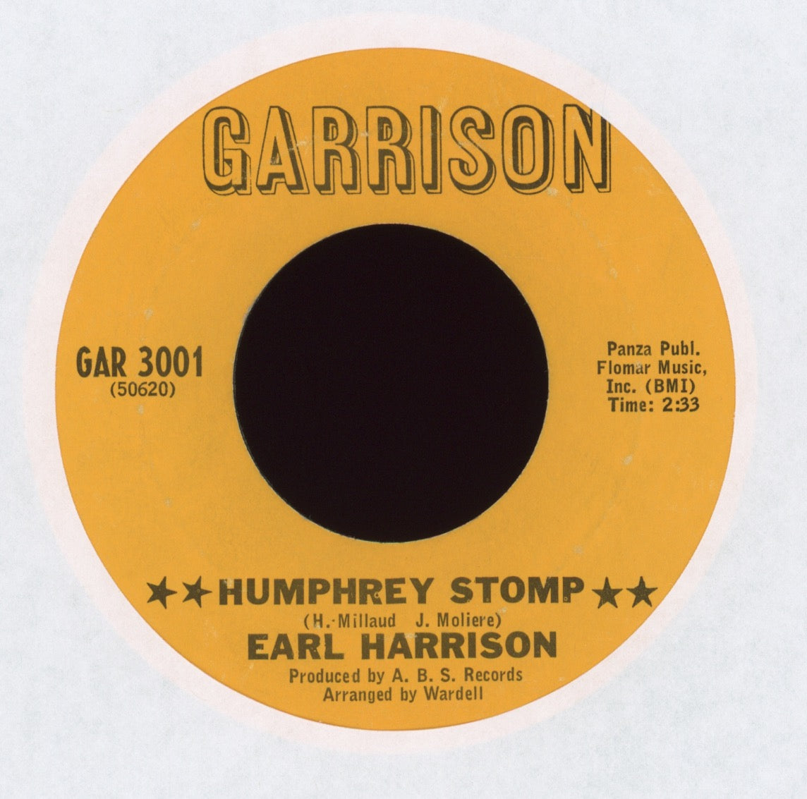Earl Harrison - Humphrey Stomp on Garrison Northern Soul 45