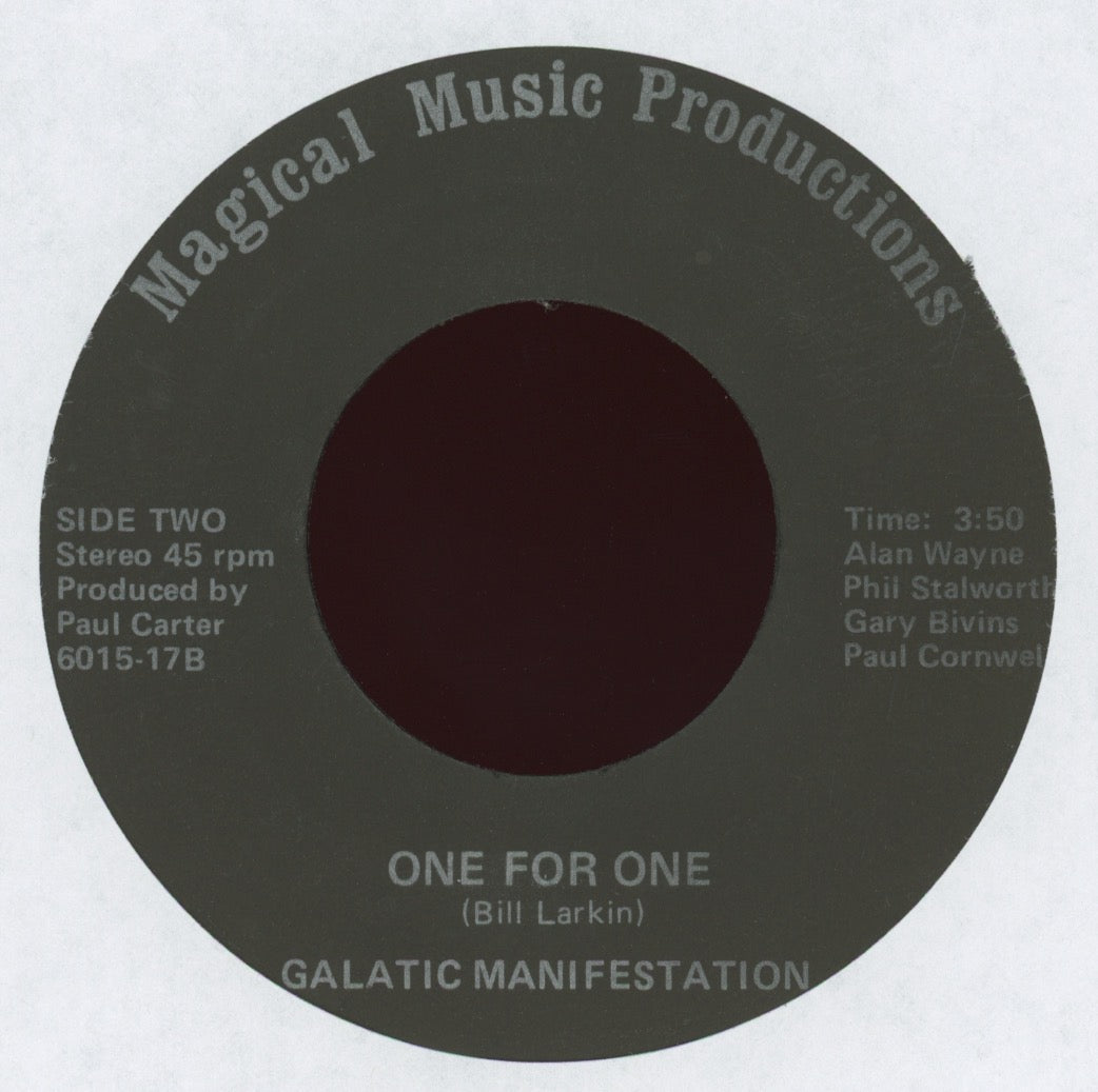 Galactic Manifestation - One For One on Magical Music Productions Jazz Funk 45 Breaks