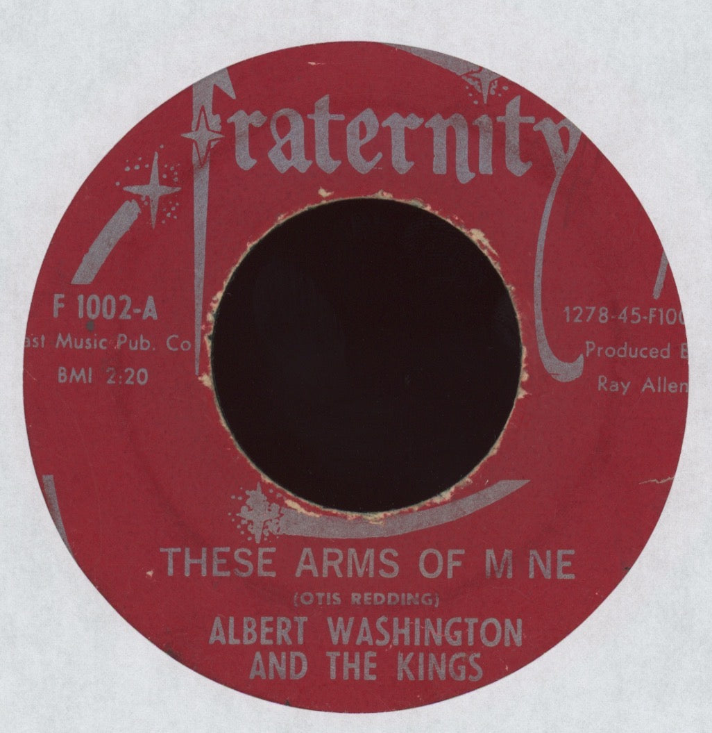 Albert Washington And The Kings - I'm The Man on Fraternity R&B Northern Soul 45