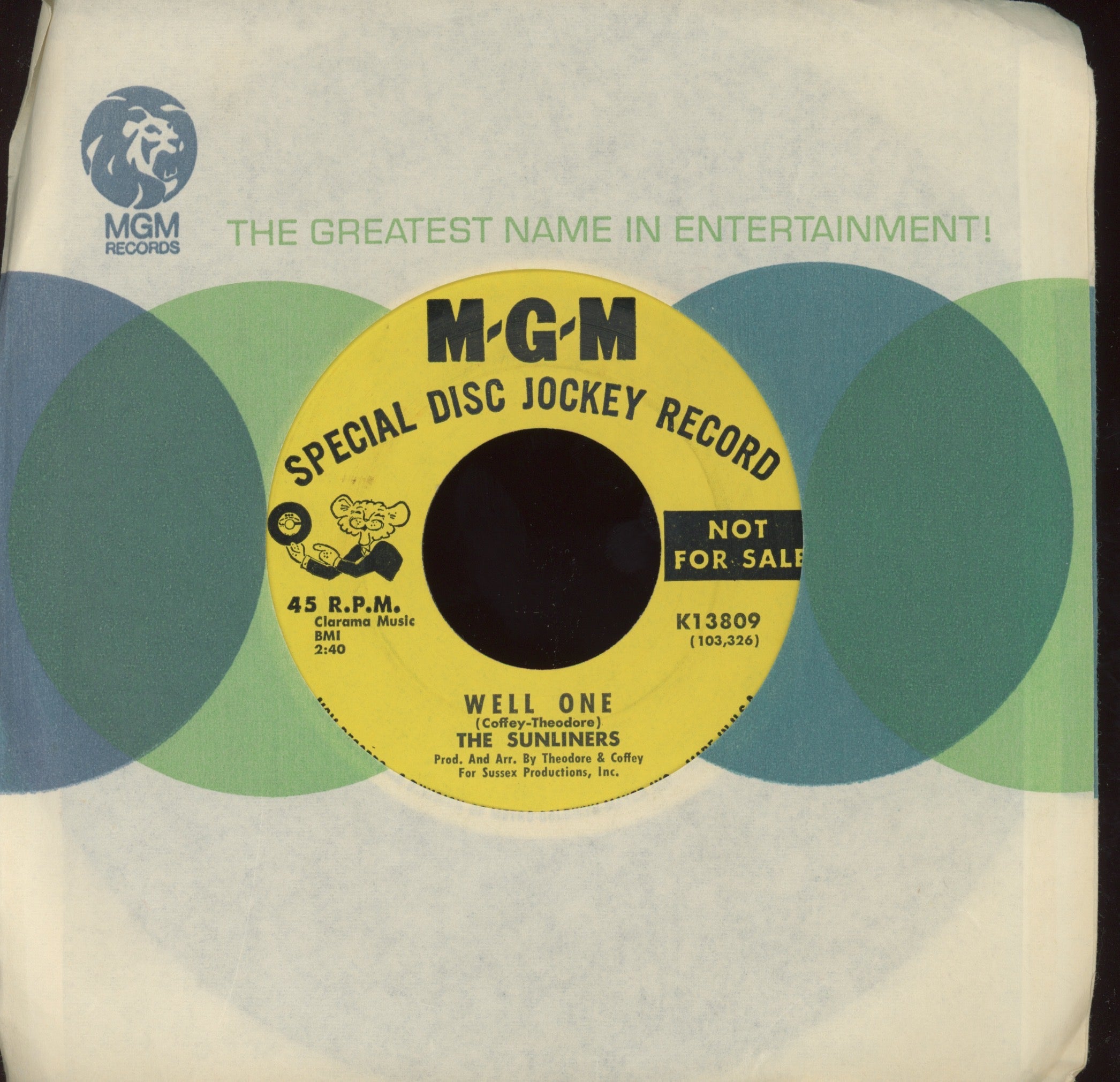 The Sunliners - Land Of Nod on MGM Promo Psych 45 Pre Rare Earth