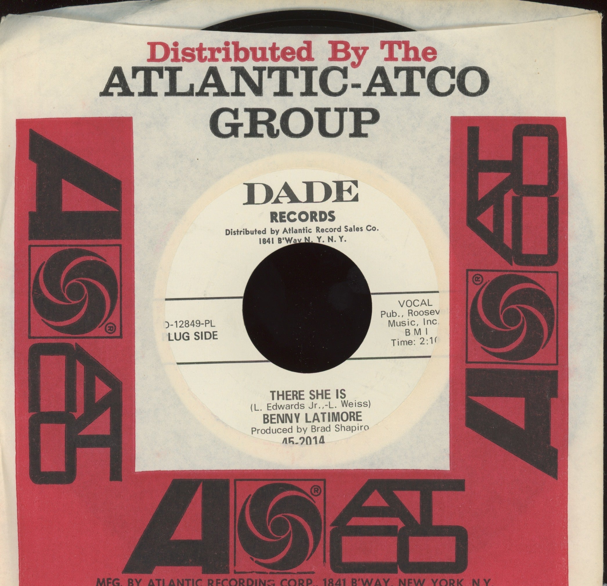 Benny Latimore - It Was So Nice While It Lasted on Dade Promo Northern Soul 45
