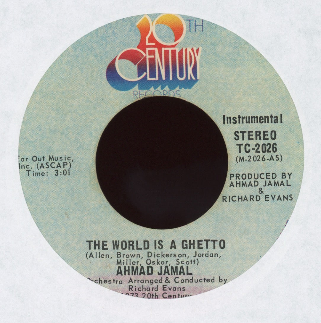 Ahmad Jamal - The World Is A Ghetto on 20th Century Jazz Funk 45
