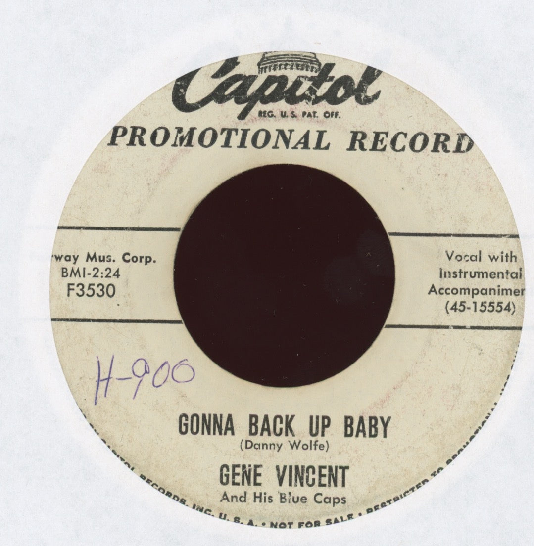 Gene Vincent & His Blue Caps - Race With The Devil on Capitol Promo Rockabilly 45