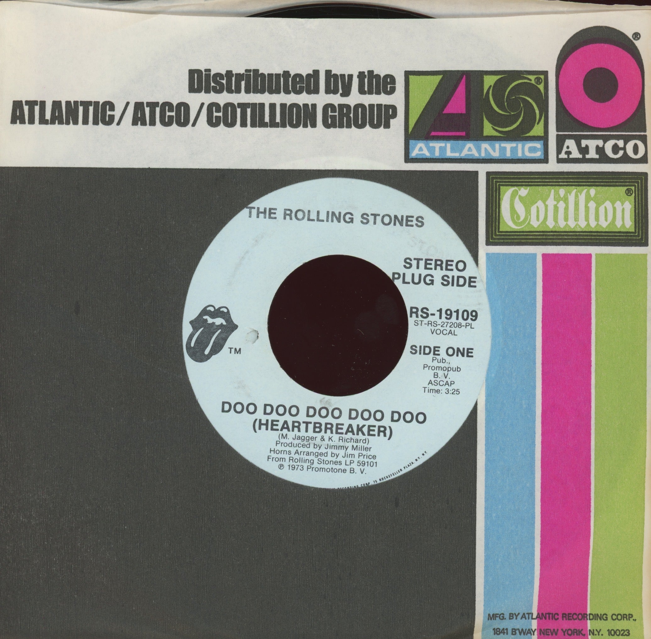 The Rolling Stones - Doo Doo Doo Doo Doo (Heartbreaker) on Rolling Stones Records Promo Rock 45