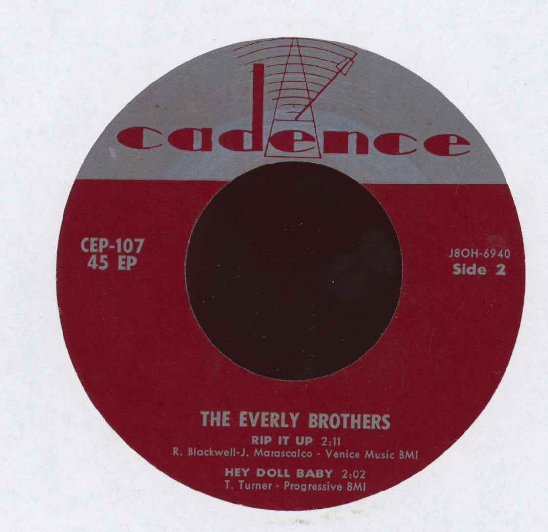 Everly Brothers - The Everly Brothers on Cadence CEP 107 EP 45 With Picture Cover