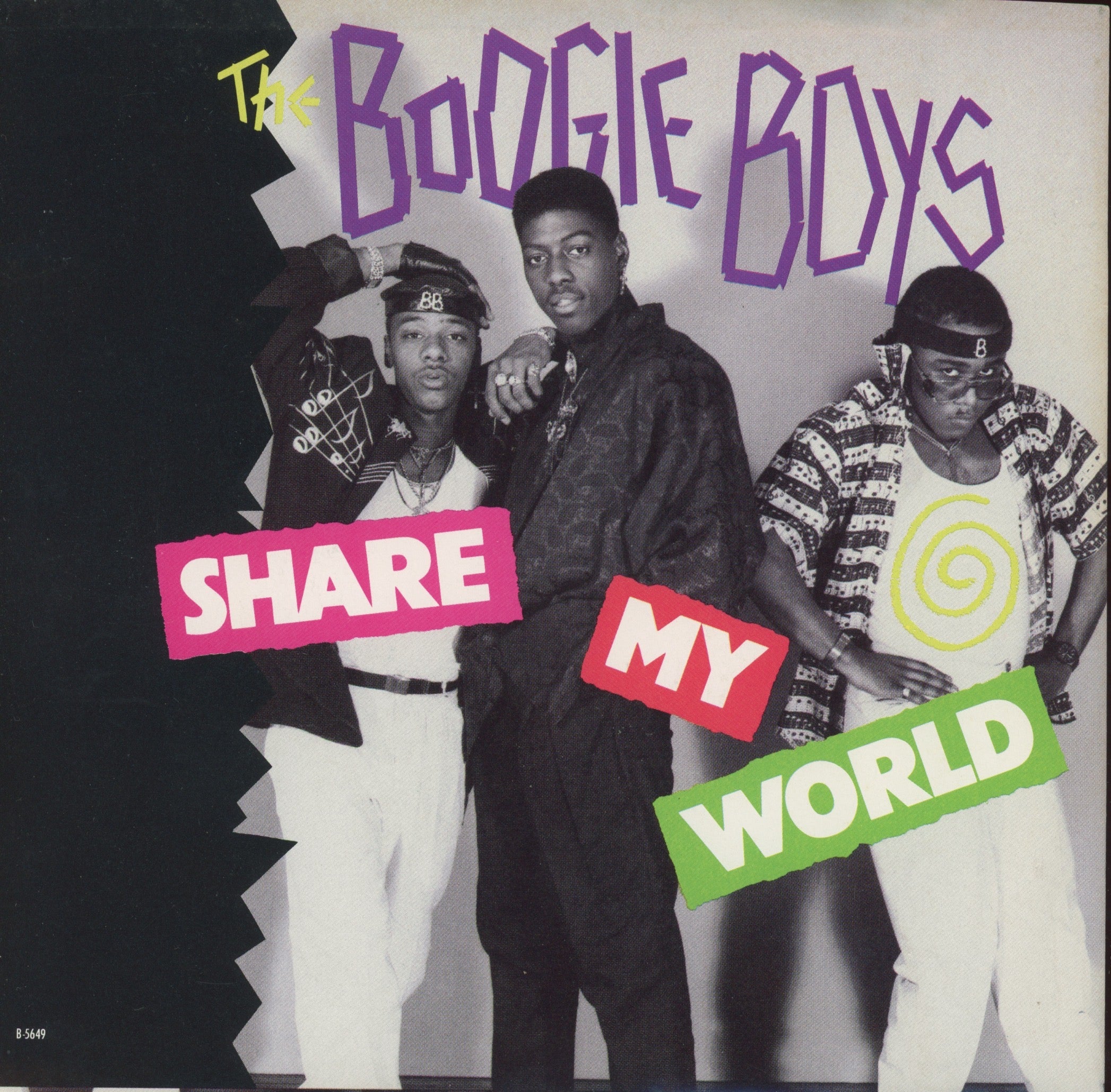 Boogie Boys - Share My World / Run It on Capitol Rap 45 With Picture Sleeve