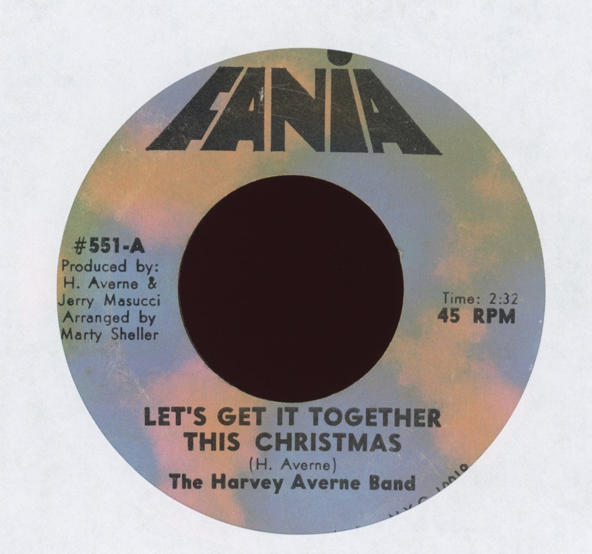 The Harvey Averne Band - Let's Get It Together This Christmas on Fania Latin Funk 45