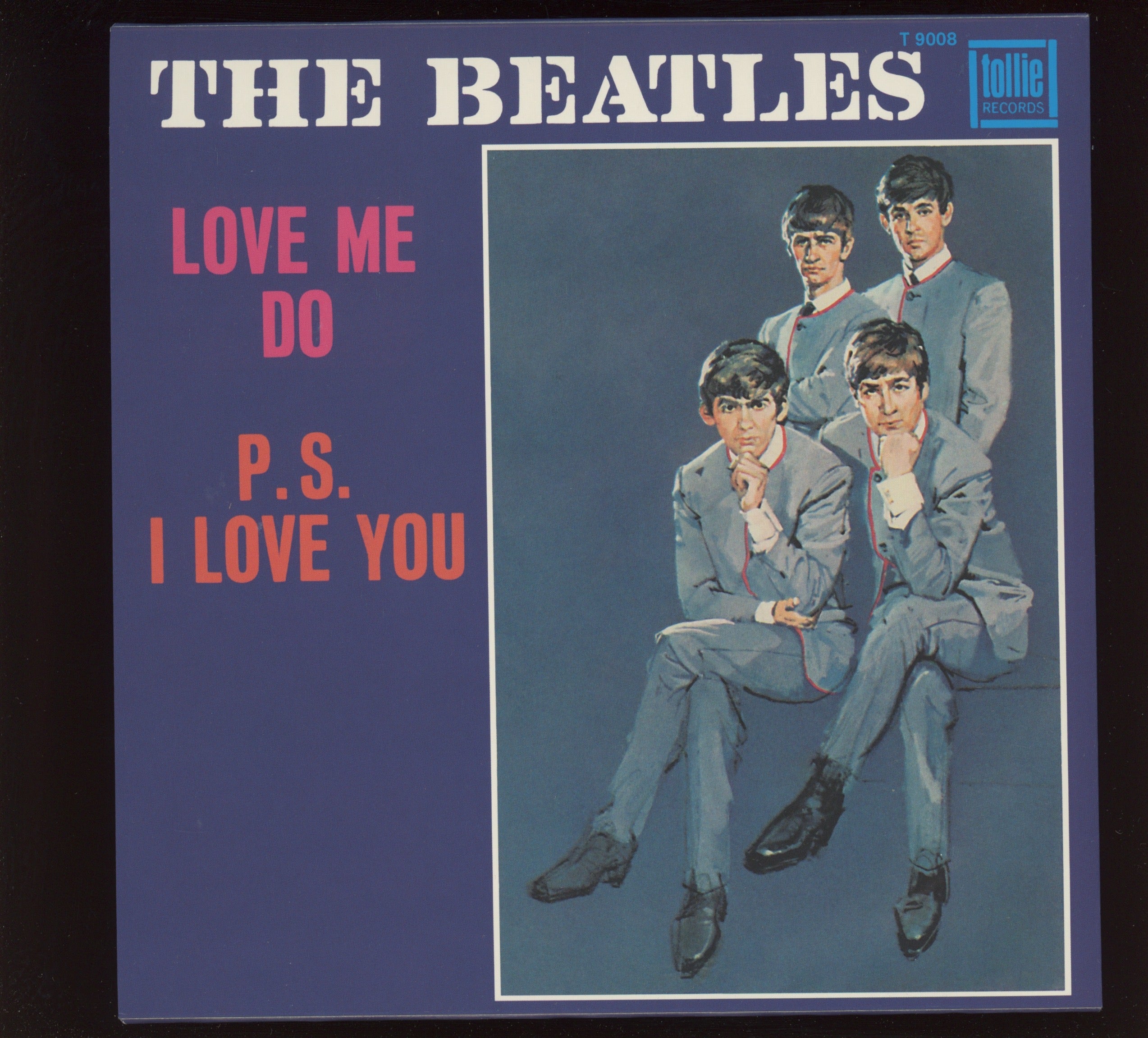 The Beatles - Love Me Do / P. S. I Love You on Tollie 7" Reissue With Picture Cover