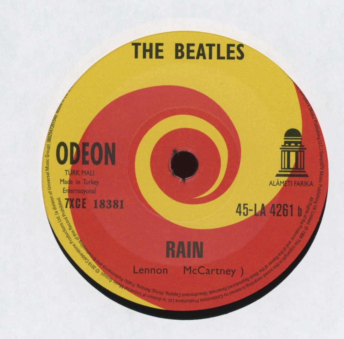 The Beatles - Paperback Writer / Rain on Odeon 7" Reissue With Picture Cover