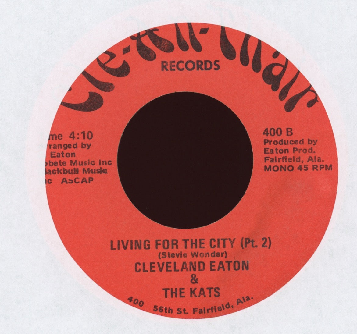 Cleveland Eaton & The Kats - Living For The City Pt1 on Cle-An-Thair Funk 45