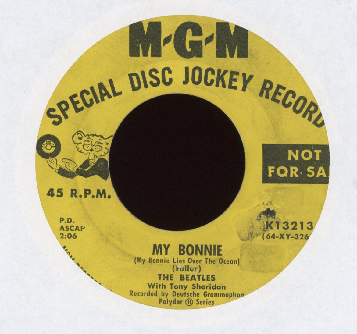 The Beatles With Tony Sheridan - My Bonnie on MGM Promo Rock 45