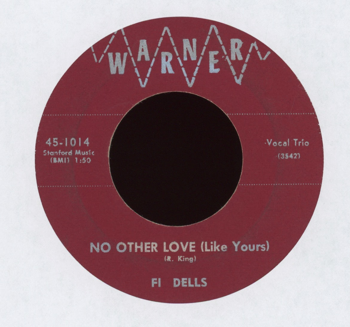 Fi-Dells - No Other Love Like Yours on Warner R&B Rocker 45
