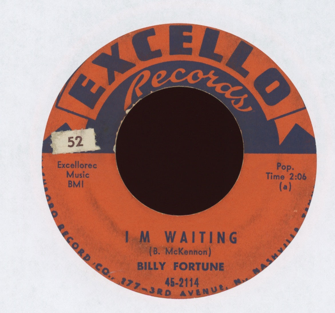 Billy Fortune - Trapped on Excello Rockabilly 45