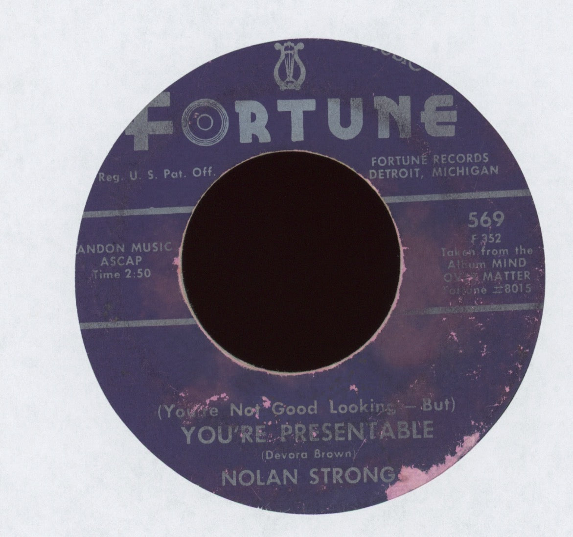 Nolan Strong -  Ali Coochie on Fortune R&B 45