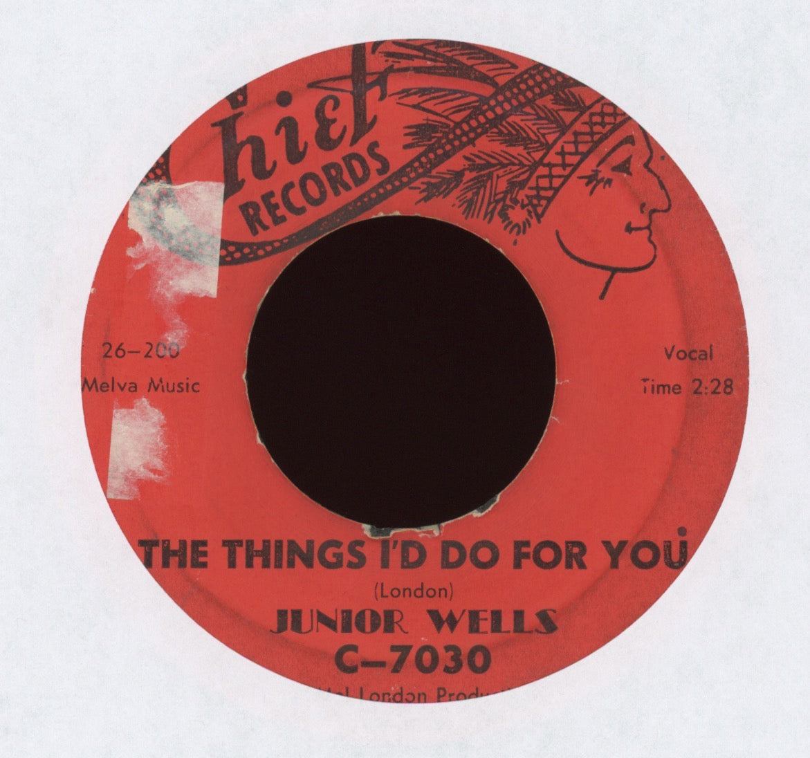 Junior Wells - The Things I'd Do For You on Chief R&B 45