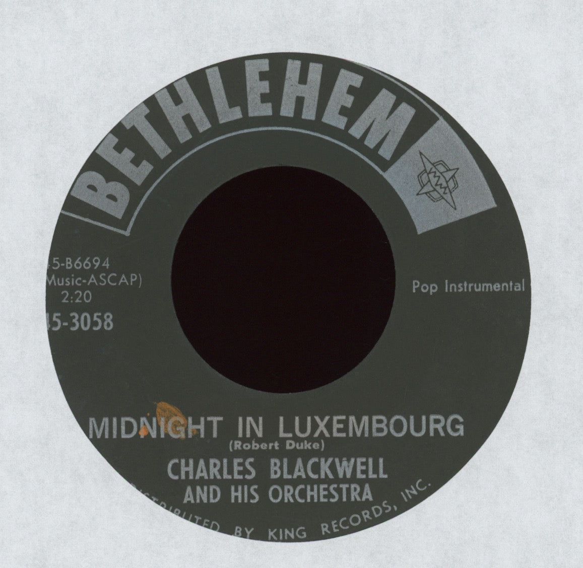 Charles Blackwell Orchestra - Taboo on Bethlehem R&B Exotica 45