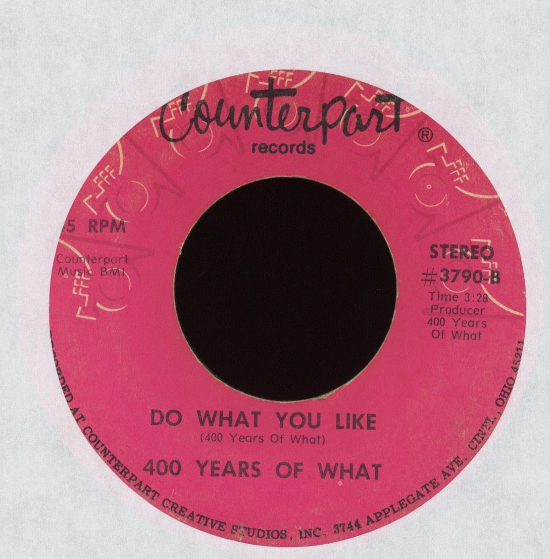 400 Years Of What - Get Down People on Counterpart Funk 45