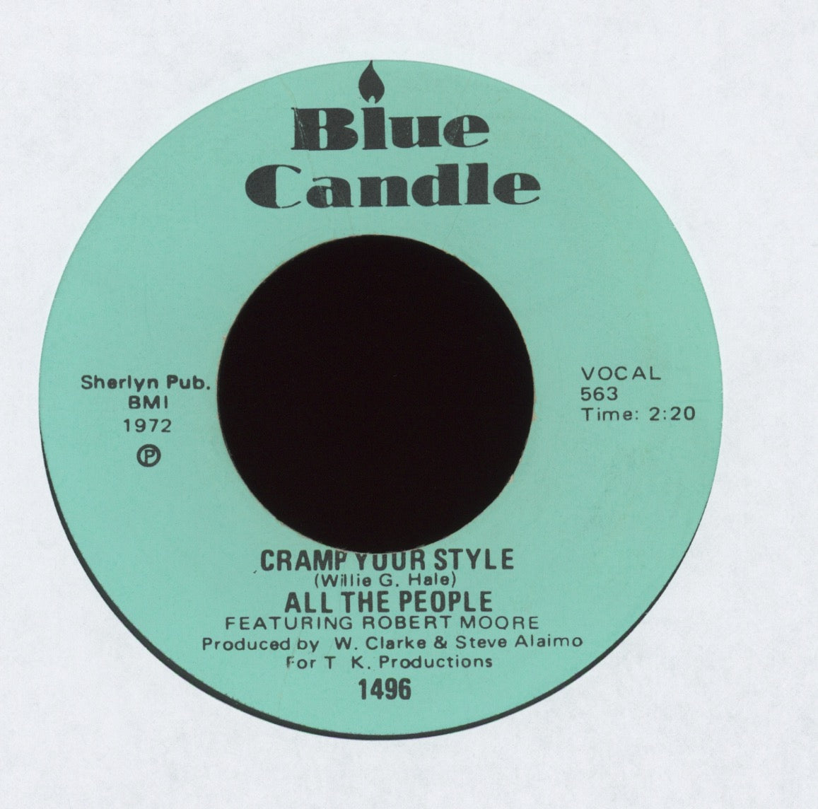 All The People - Cramp Your Style on Blue Candle Funk 45