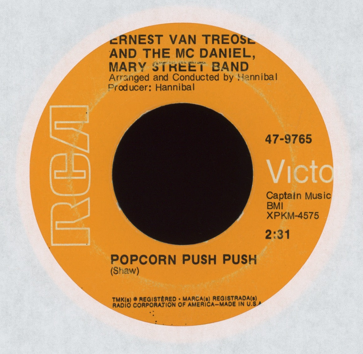 Ernest Vantrease - Popcorn Push Push on RCA Funk 45