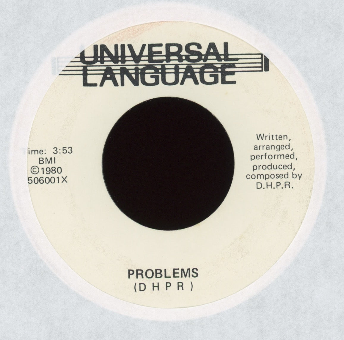 D.H.P.R. - Problems / Funk-Key-Fresh on Universal Language Rare Rap 45