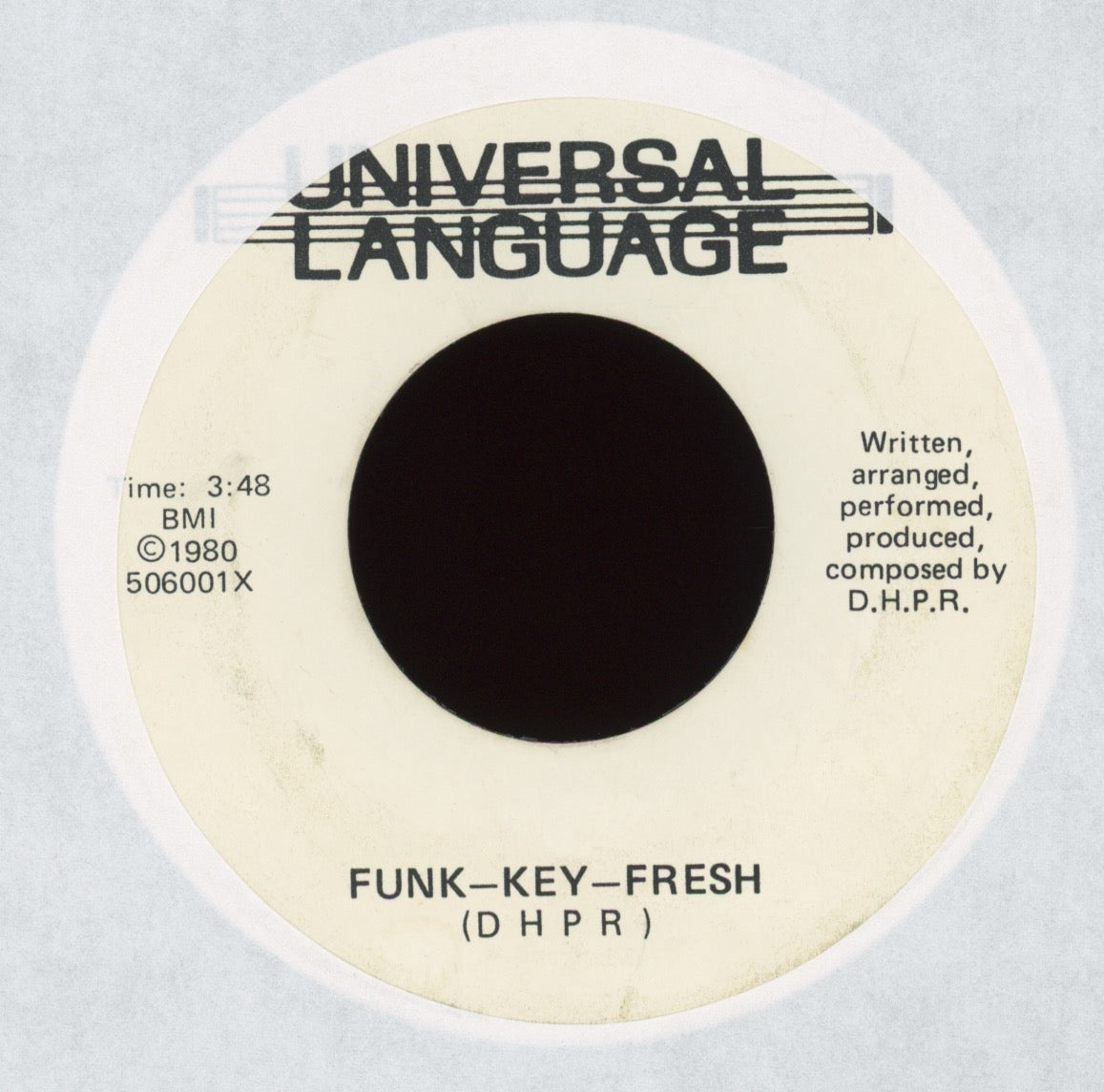 D.H.P.R. - Problems / Funk-Key-Fresh on Universal Language Rare Rap 45