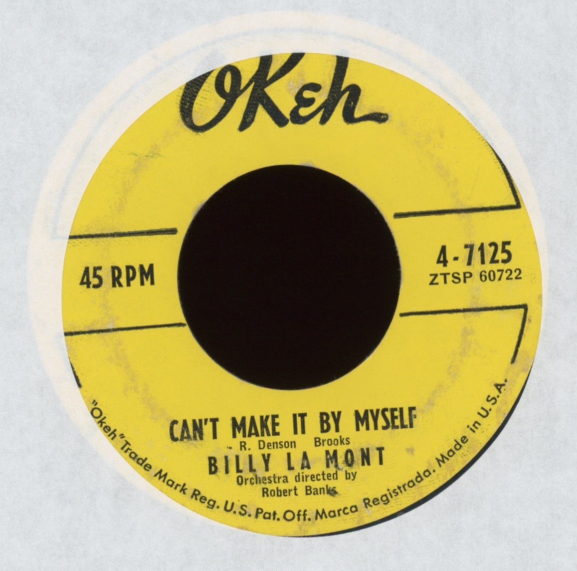 Billy Lamont - Country Boy on Okeh R&B Rocker 45