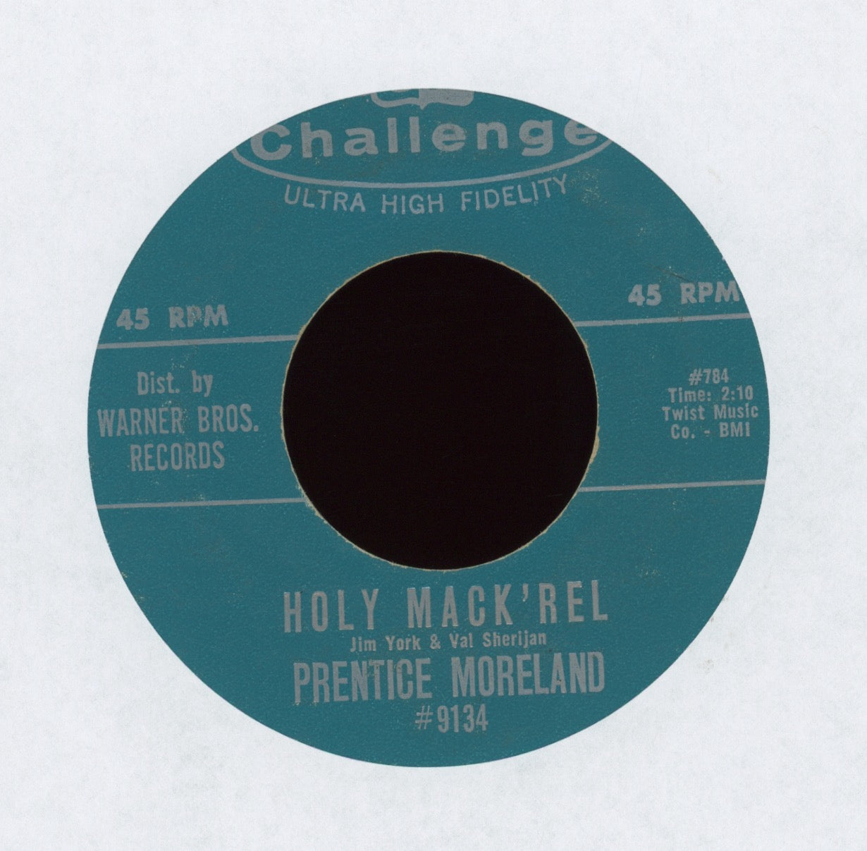 Prentice Moreland - Holy Mack'rel on Challenge R&B Rocker 45