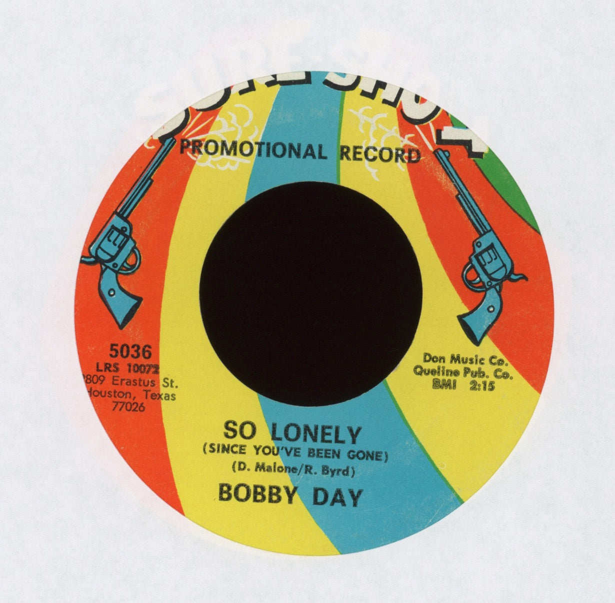 Bobby Day - So Lonely (Since You've Been Gone) on Sure Shot Promo Northern Soul 45
