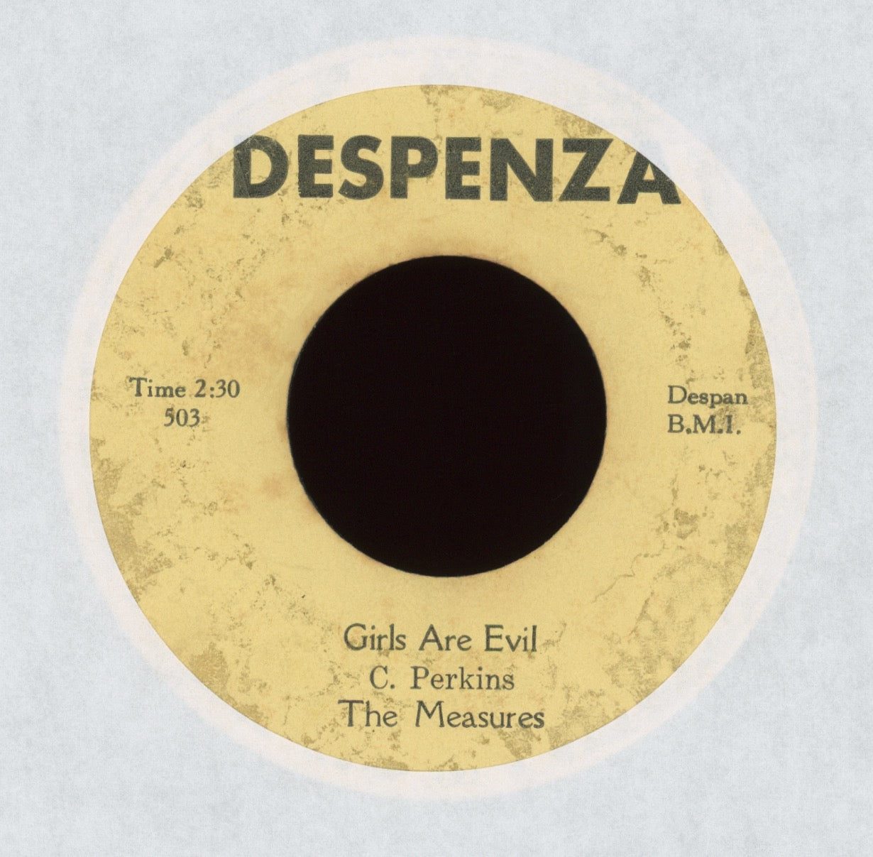 The Measures - Girls Are Evil on Despenza Northern Soul 45