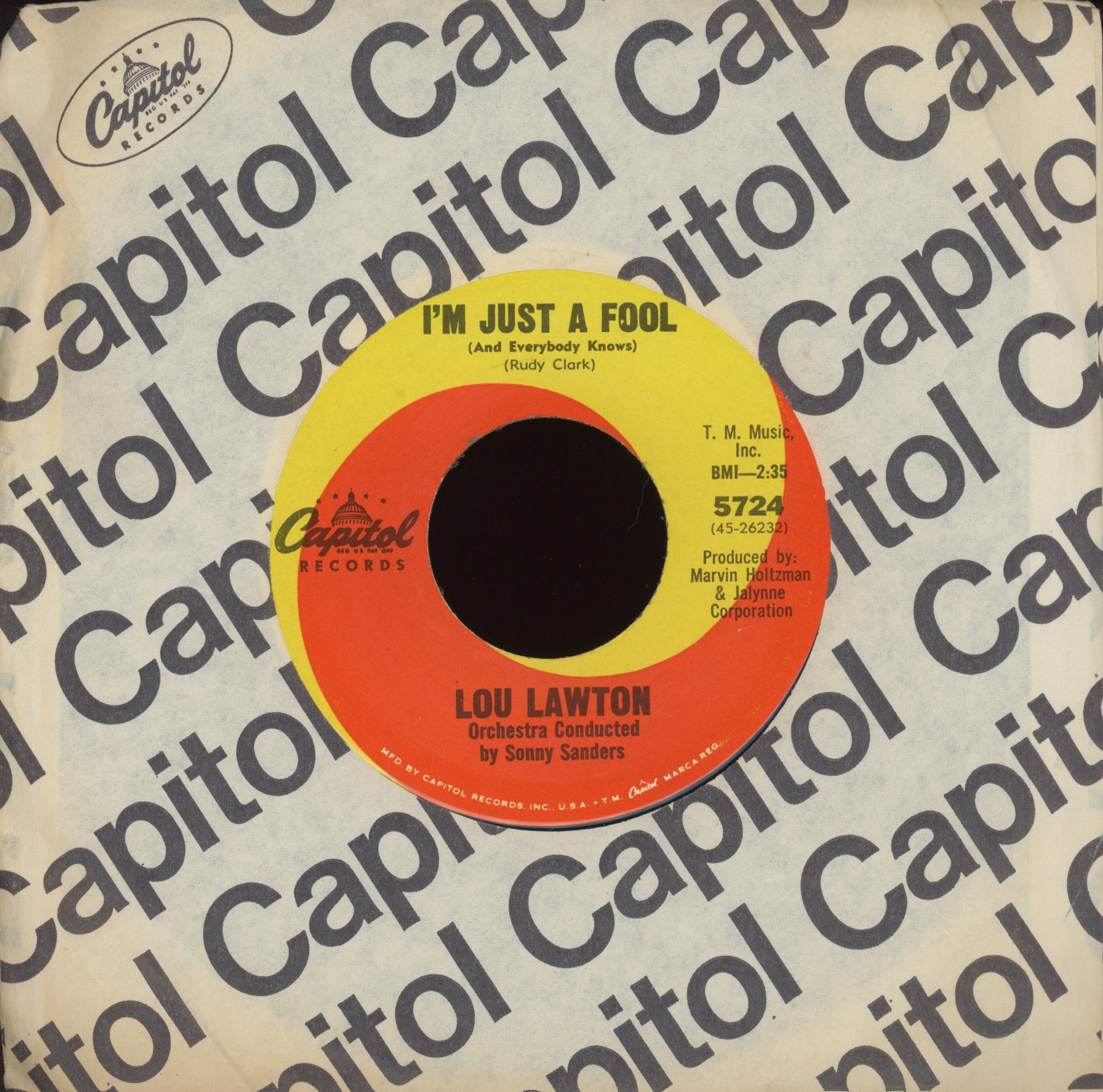 Lou Lawton - Wrapped In A Dream on Capitol Northern Soul 45
