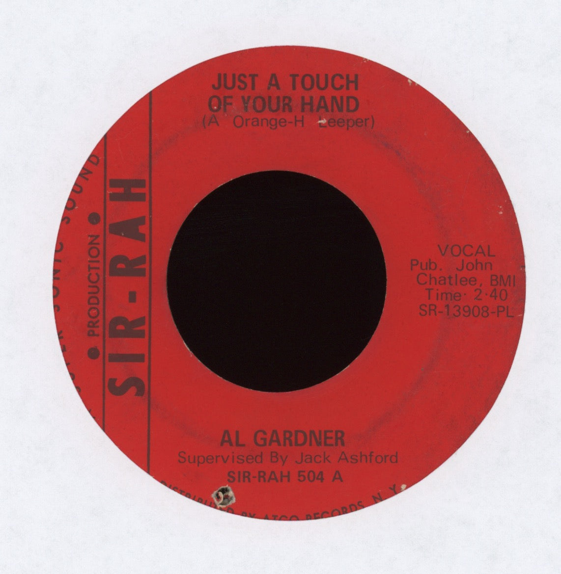 Al Gardner - Watch Yourself on Sir Rah Funk 45