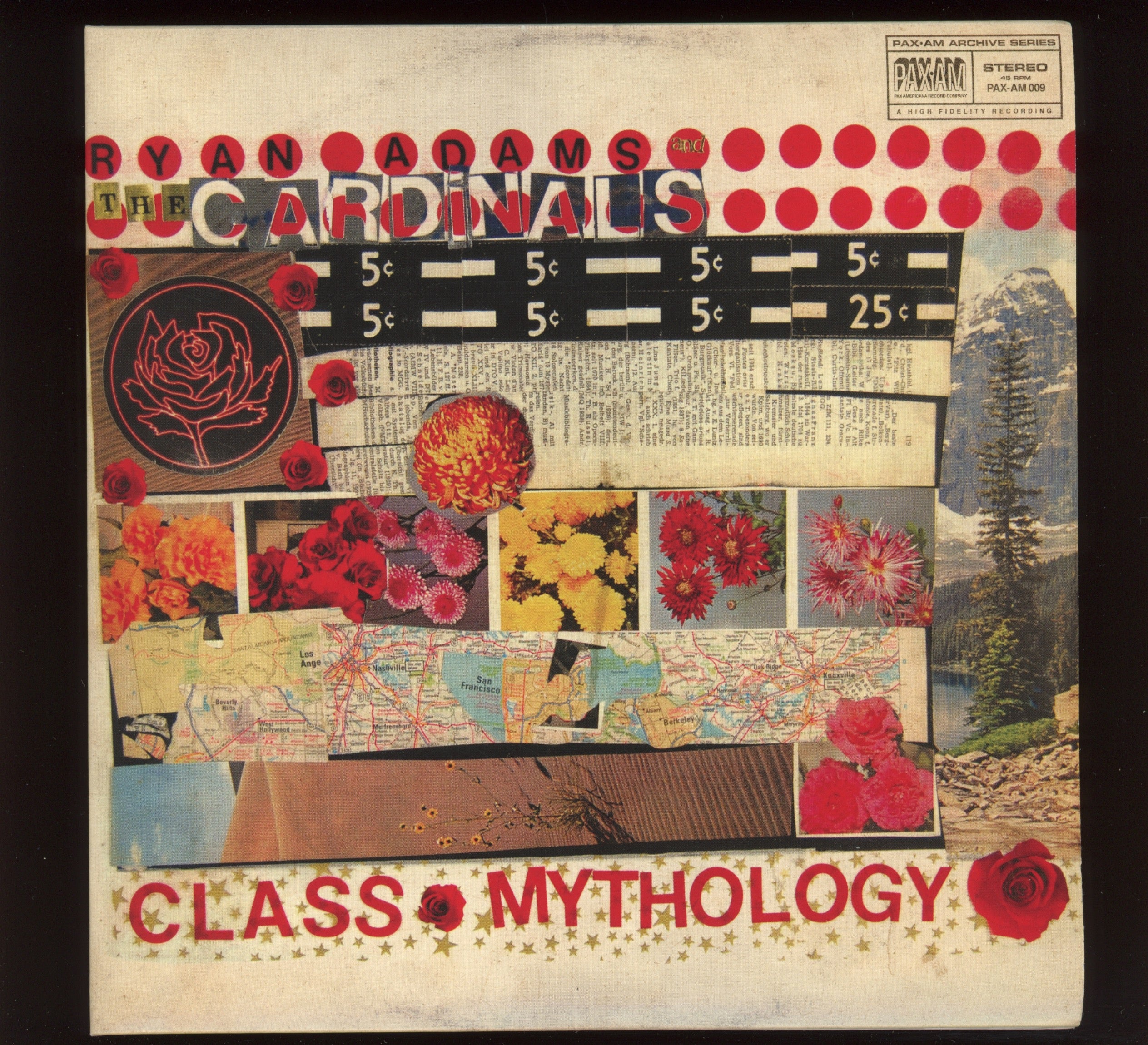 Ryan Adams & The Cardinals - Class Mythology on Pax Americana RSD 2011 Ltd Yellow / Orange 7" With Picture Cover