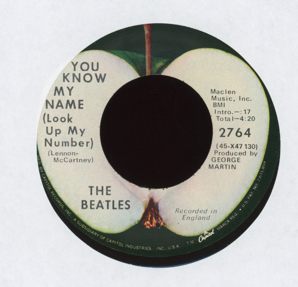 The Beatles - Let It Be on Apple 45 With Picture Sleeve