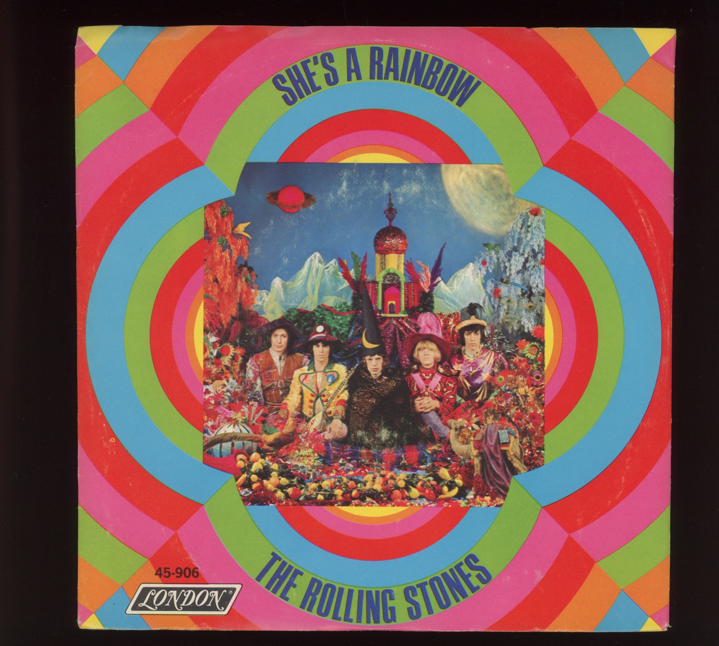 THE ROLLING STONES SHE'S A RAINBOW ユーゴ盤 The Rolling Stones - She's A Rainbow on London 45 With Picture Sleeve