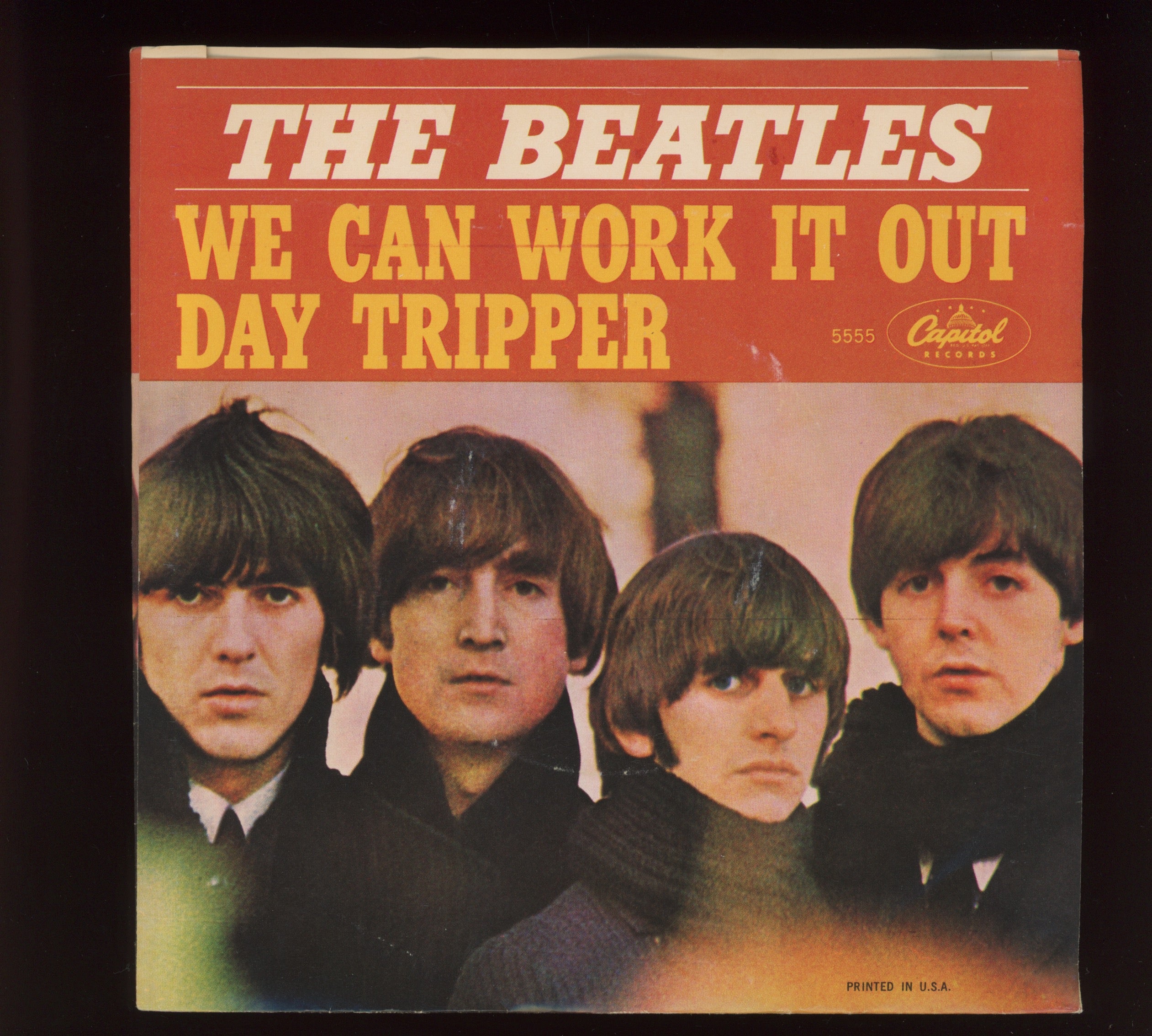 The Beatles - We Can Work It Out / Day Tripper on Capitol 45 With Picture Sleeve