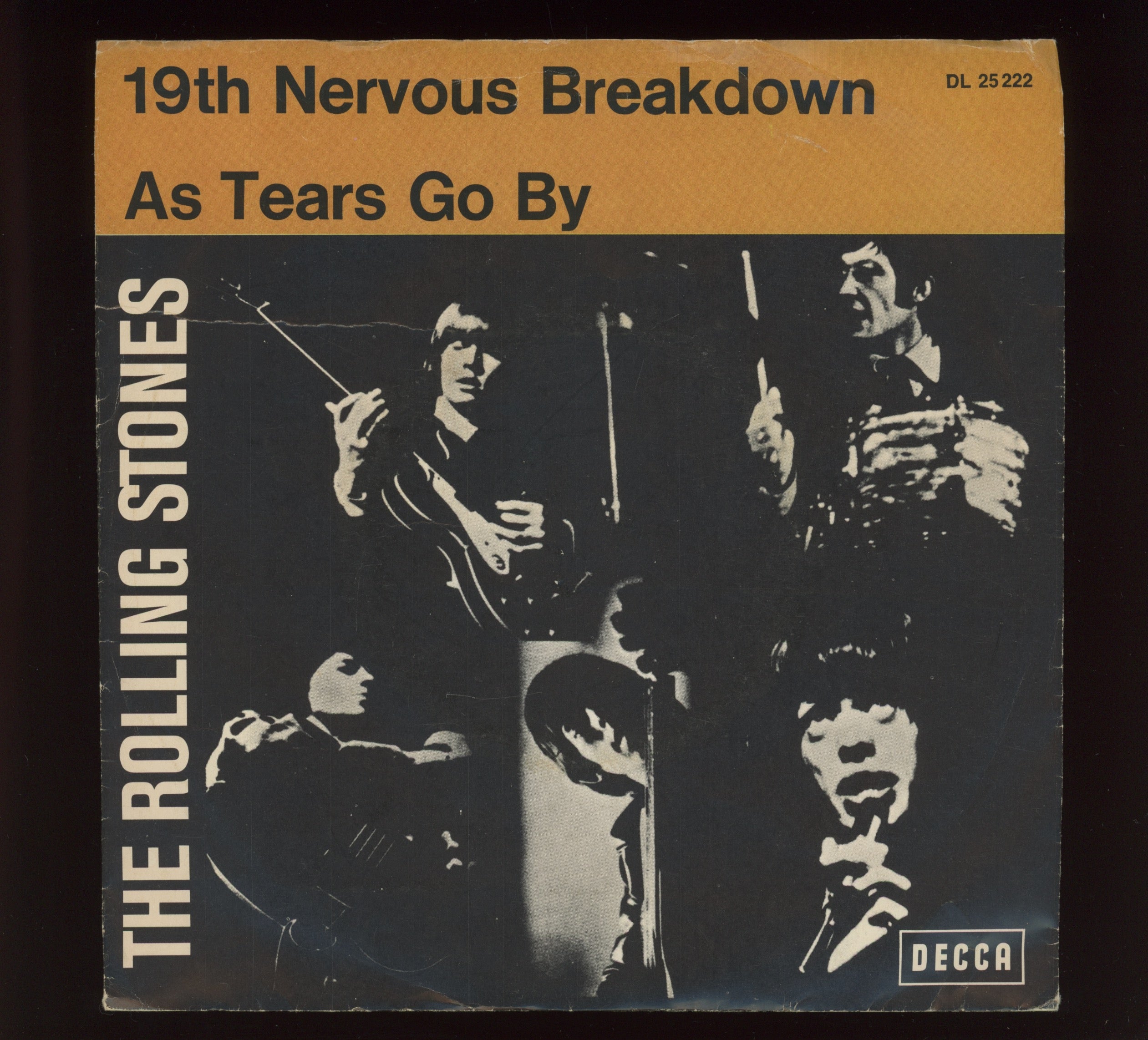 The Rolling Stones - 19th Nervous Breakdown / As Tears Go By on Decca German 45 With Picture Sleeve