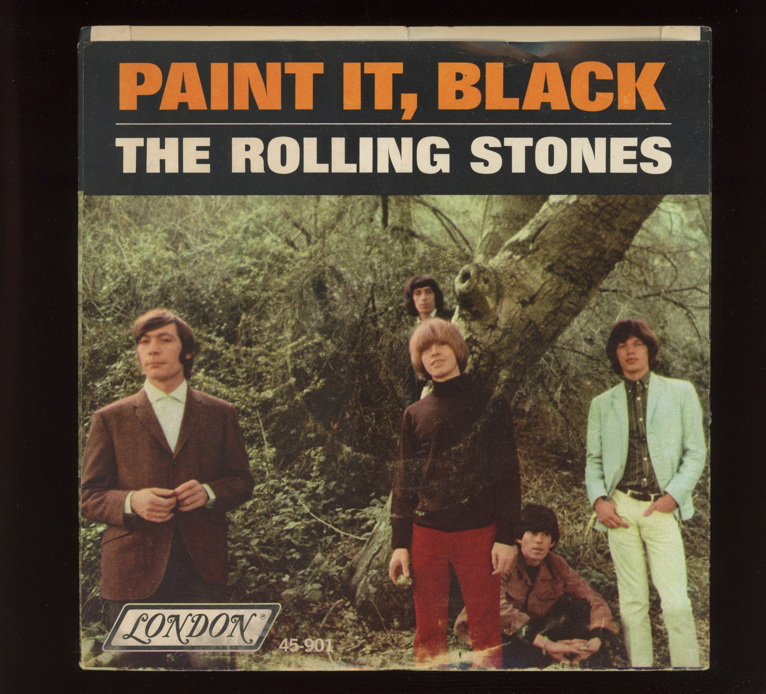 The Rolling Stones - Paint It, Black on London 45 With Picture Sleeve