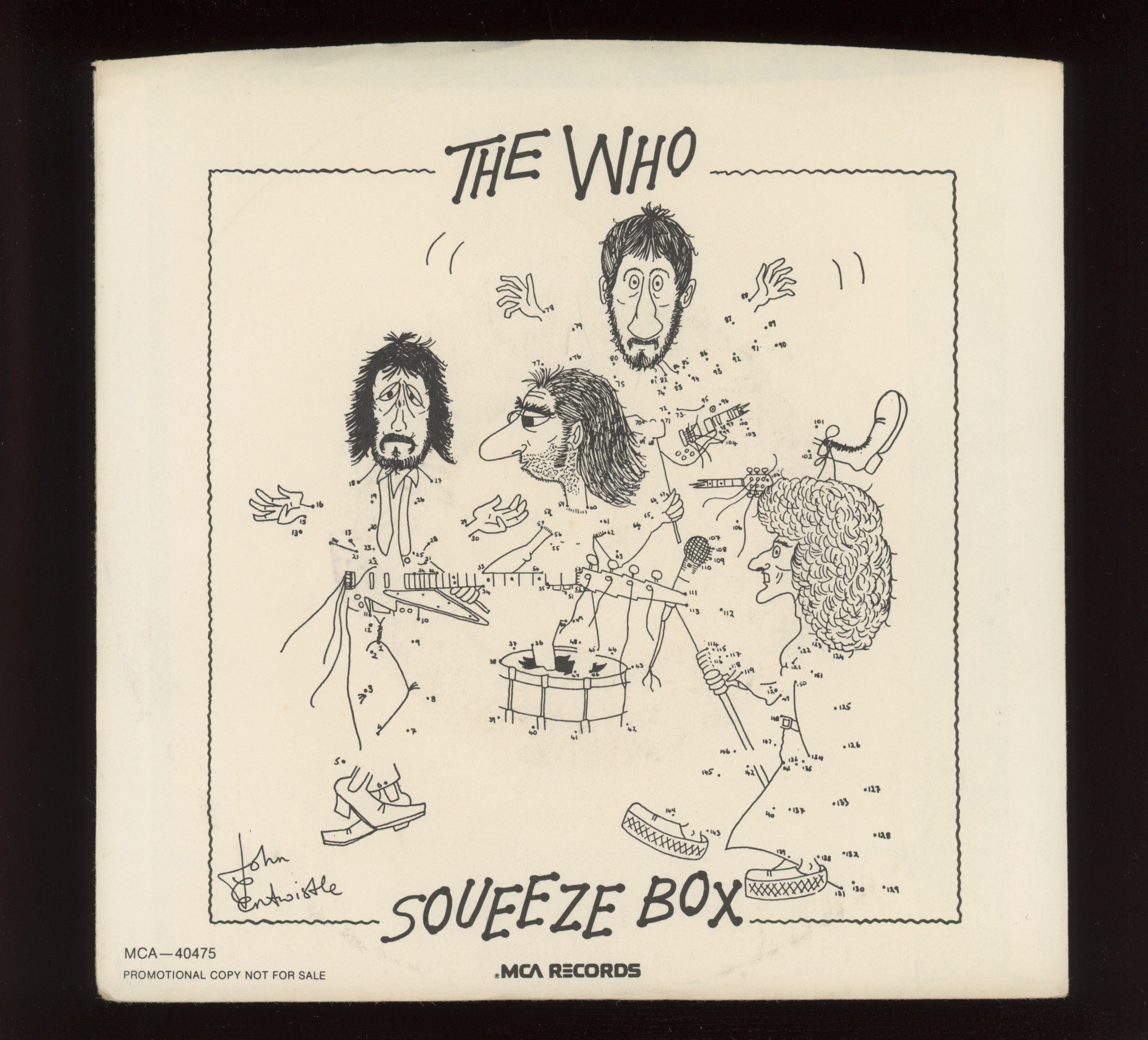 The Who - Squeeze Box on MCA Promo 45 With Picture Sleeve