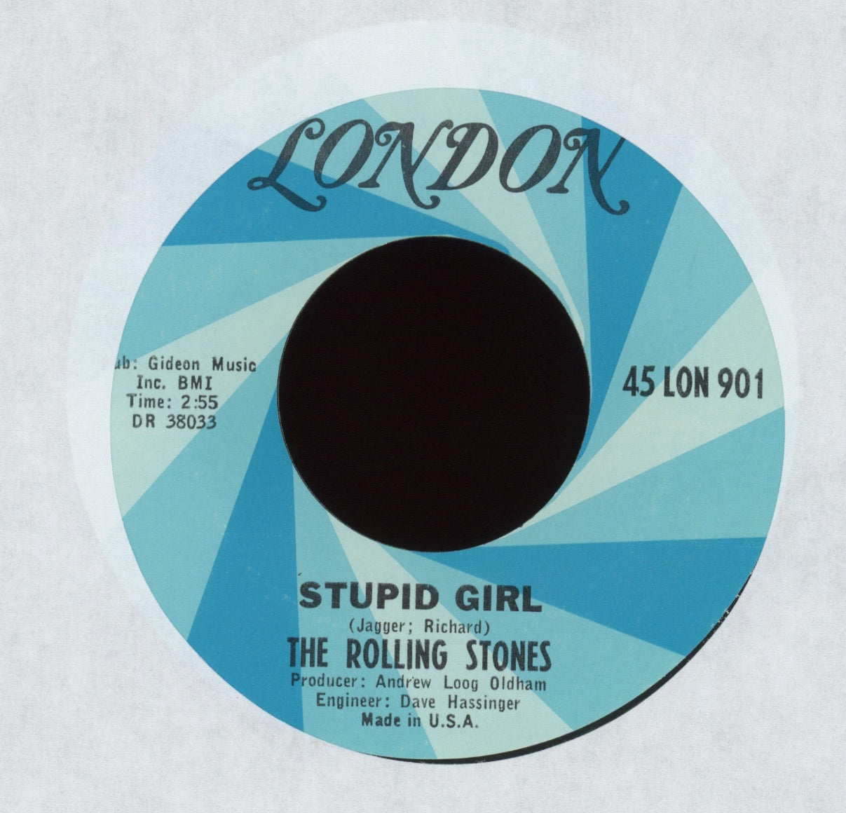 The Rolling Stones - Paint It, Black on London 45 With Picture Sleeve