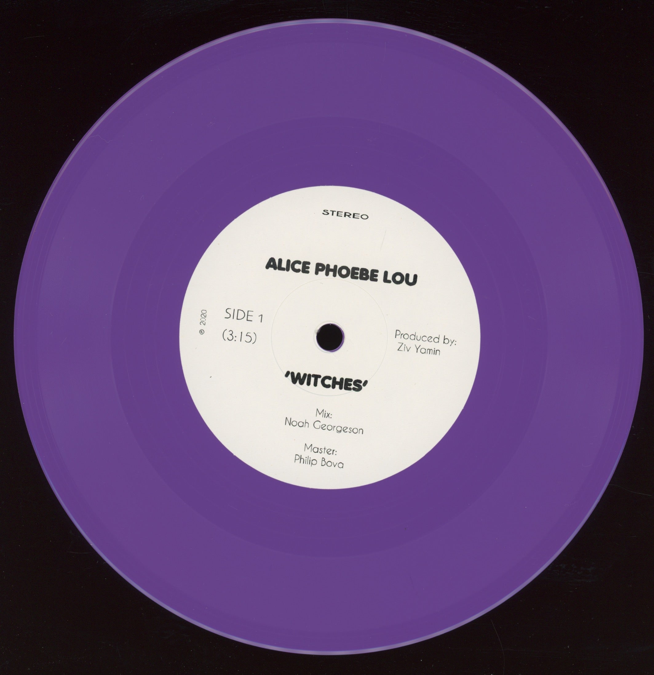 Alice Phoebe Lou - Witches / Touch Self Released Purple Vinyl 7