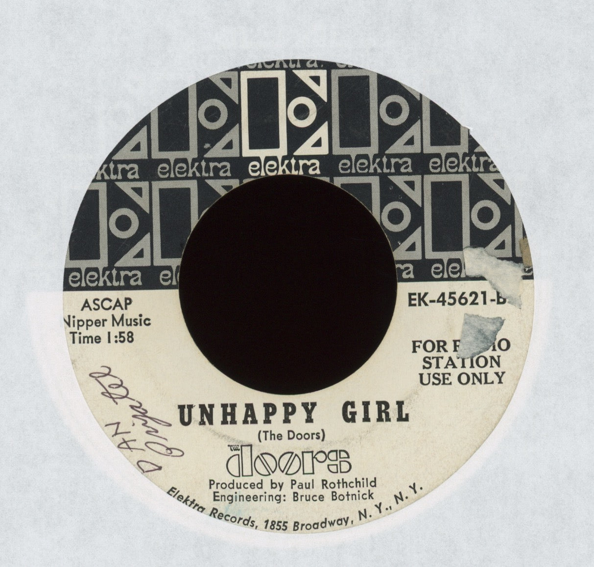 The Doors - People Are Strange on Elektra Promo 45