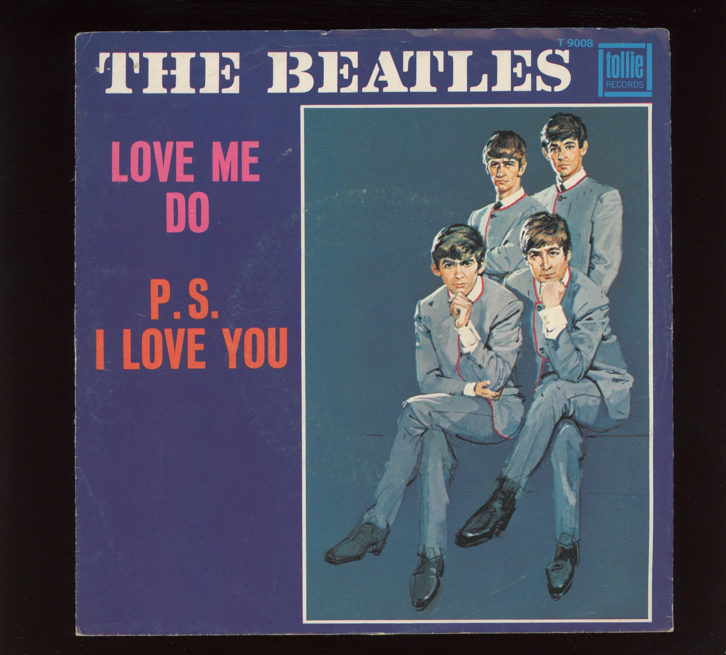 The Beatles - Love Me Do on Tollie 45 With Picture Sleeve