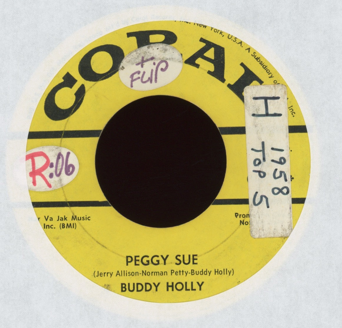 Buddy Holly - Everyday / Peggy Sue on Coral Promo 45