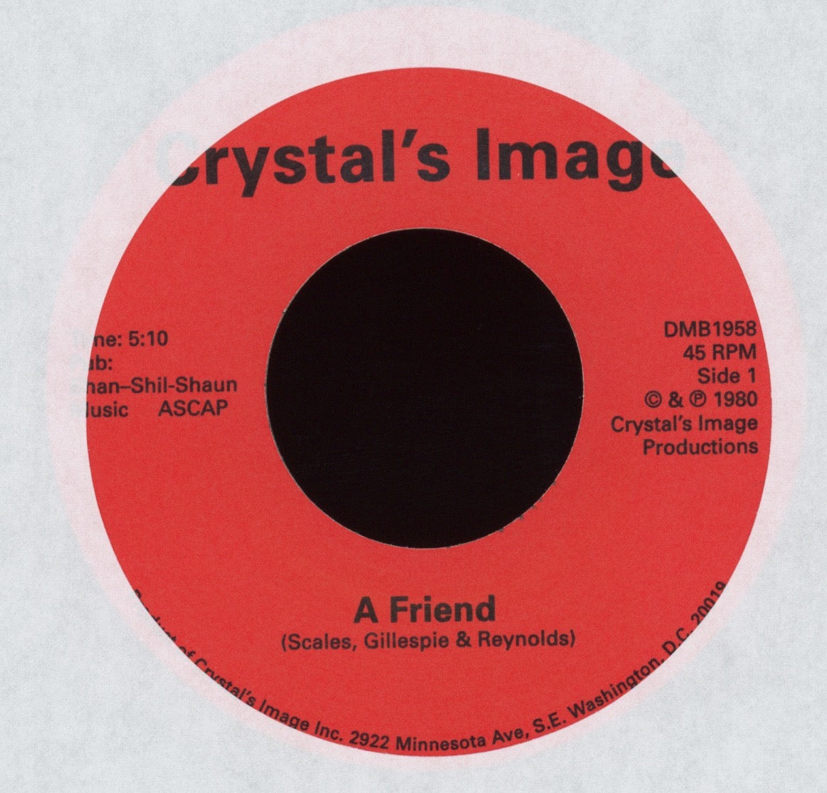 Crystal Image - A Friend Numero Reissue Modern Soul Funk 45
