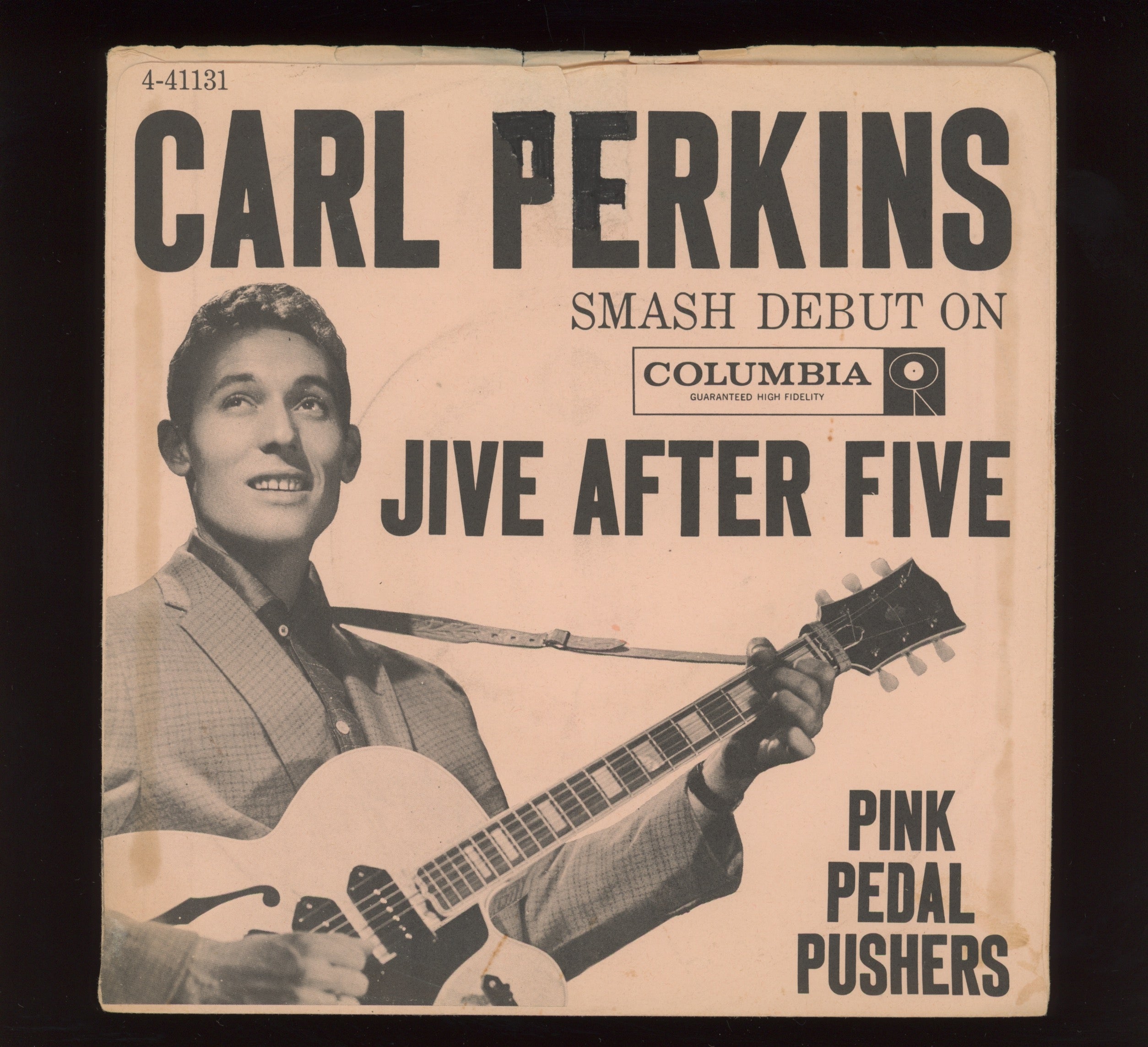 Carl Perkins - Pink Pedal Pushers on Columbia Rockabilly 45 With Picture Sleeve